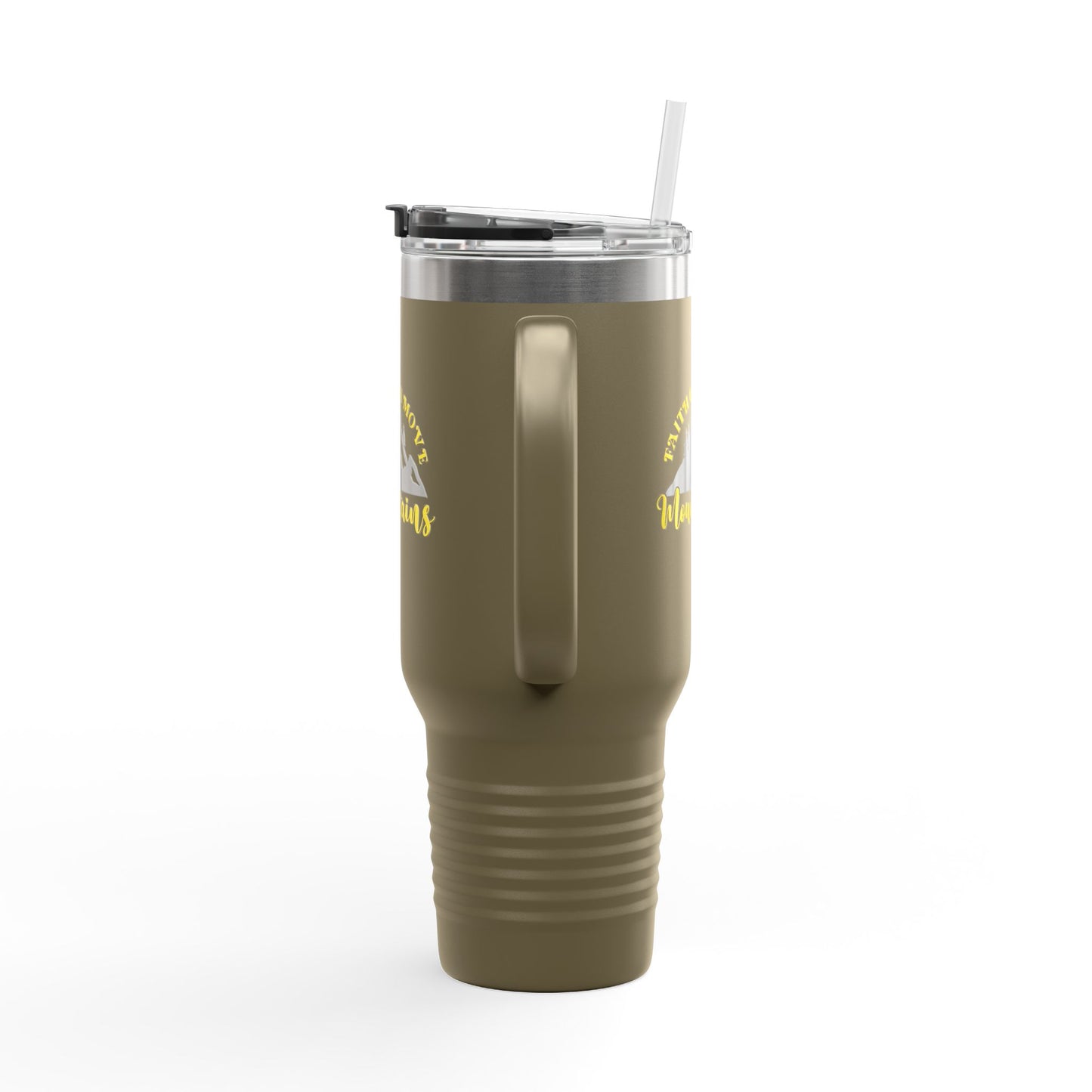 40oz Insulated Mug - Faith Can Move Mountains