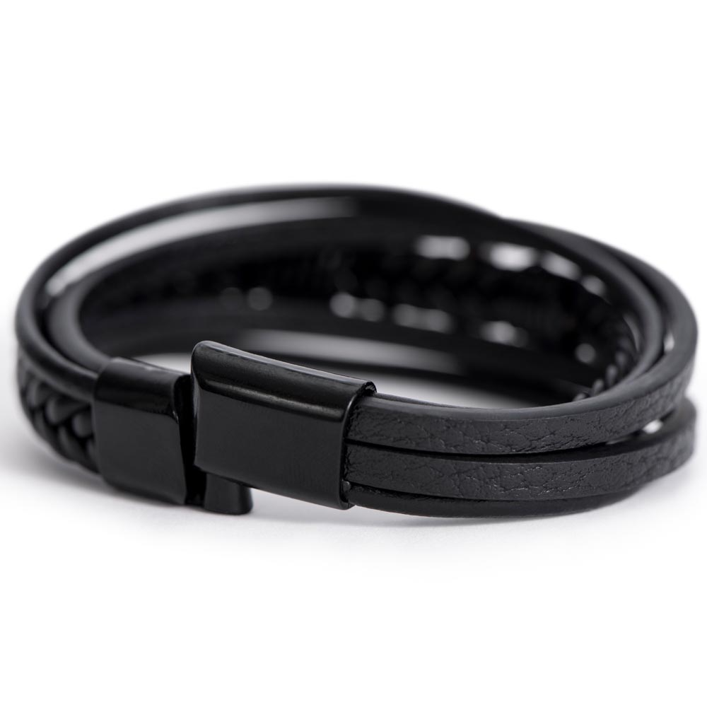 CrossThreads - Leather Cross Braclet