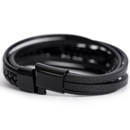 CrossThreads - Leather Cross Braclet